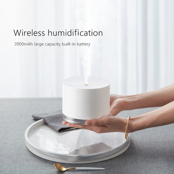 780ml Wireless Air Humidifier Aromatherapy Diffuser 2000mAh Battery - gocyberbiz.com