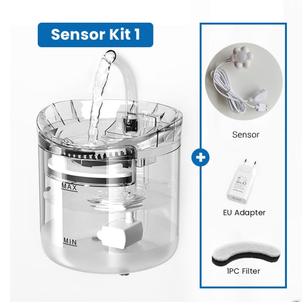 Automatic 2L Cat Water Fountain Filter Sensor - gocyberbiz.com