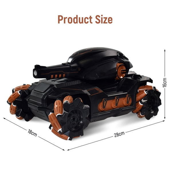 RC Car Big Size 4WD Tank RC Toy Water Bomb Shooting Competitive Gesture Controlled Tank Remote Control Drift Car Adult Kids Toys - gocyberbiz.com