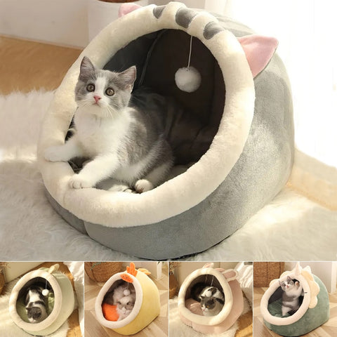 Sweet Cat Bed Warm Pet Basket - gocyberbiz.com