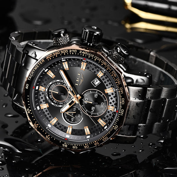 LIGE New Mens Watches Top Brand - gocyberbiz.com